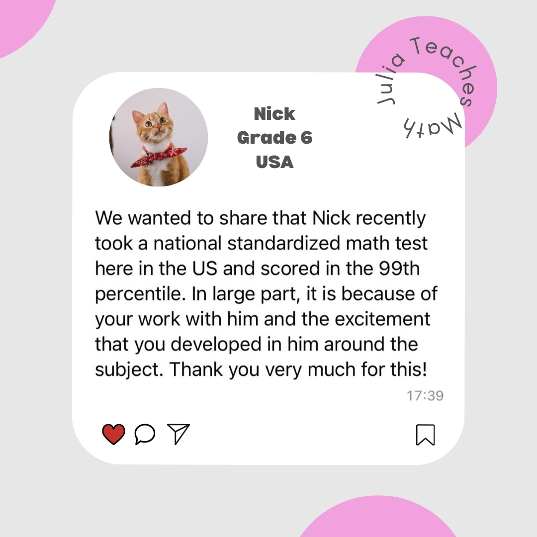 Original feedback about lessons with Nick